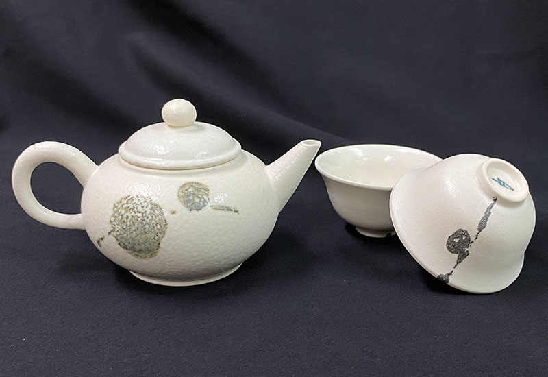 灰釉茶組 